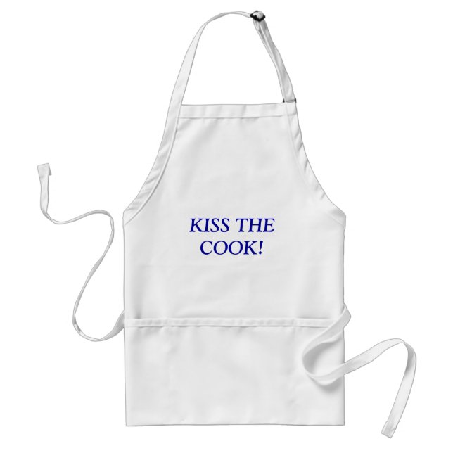 KISS THE COOK! ADULT APRON (Front)