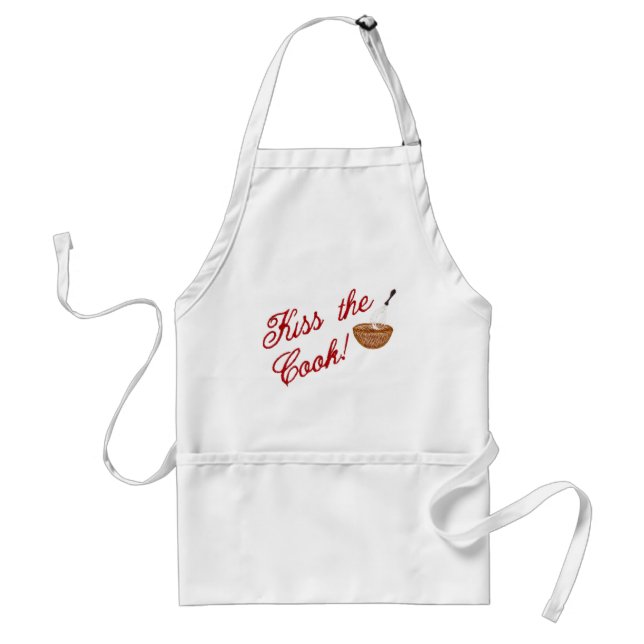 KISS THE COOK! ADULT APRON (Front)