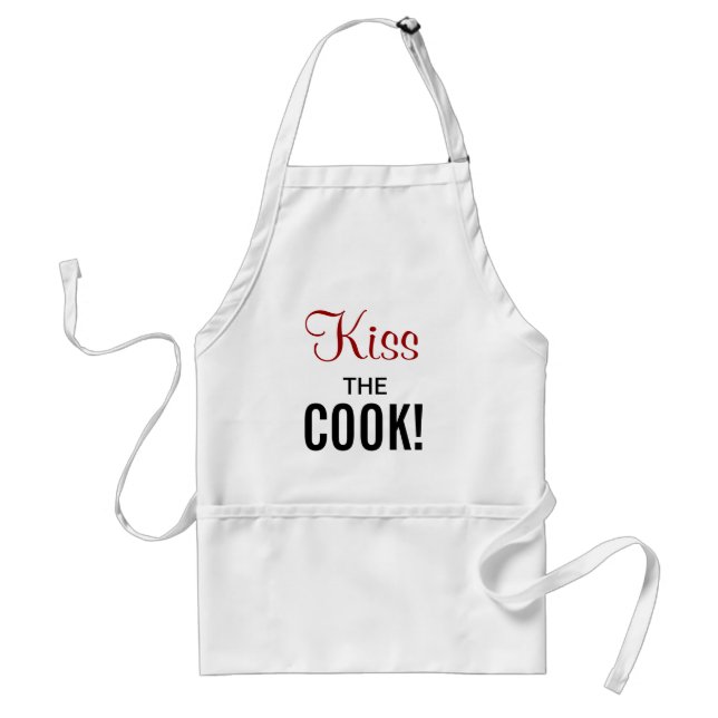 Kiss the Cook! Adult Apron (Front)