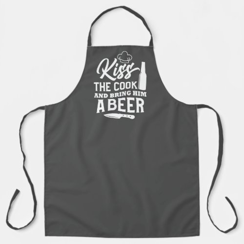 Kiss the Cook and Bring Him a Beer Apron
