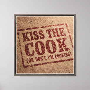 Kiss The Cook Canvas Print