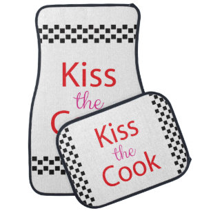Kiss The Cook Car Floor Mat