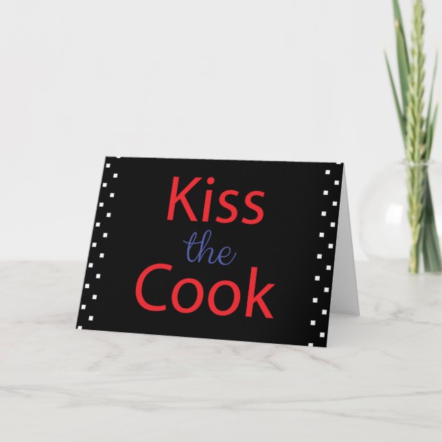 Kiss The Cook Card (Front)