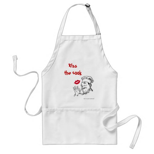 Kiss the cook Chef father dads Adult Apron