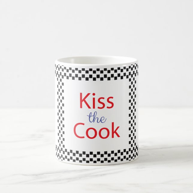 Kiss The Cook Coffee Mug (Center)