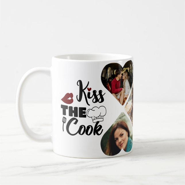 kiss the cook coffee mug (Left)