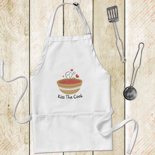 Kiss The Cook Cozy Kitchen Adult Apron