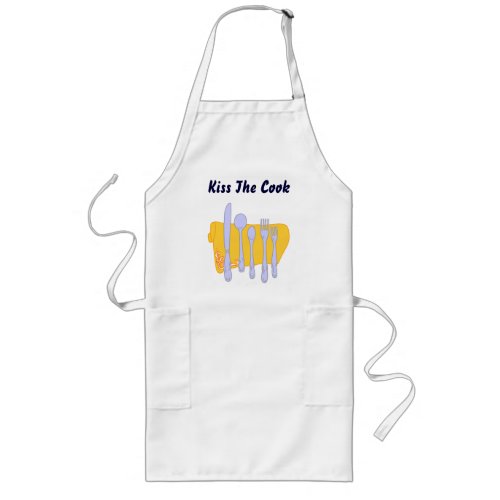 Kiss The Cook Custom Tableware Apron