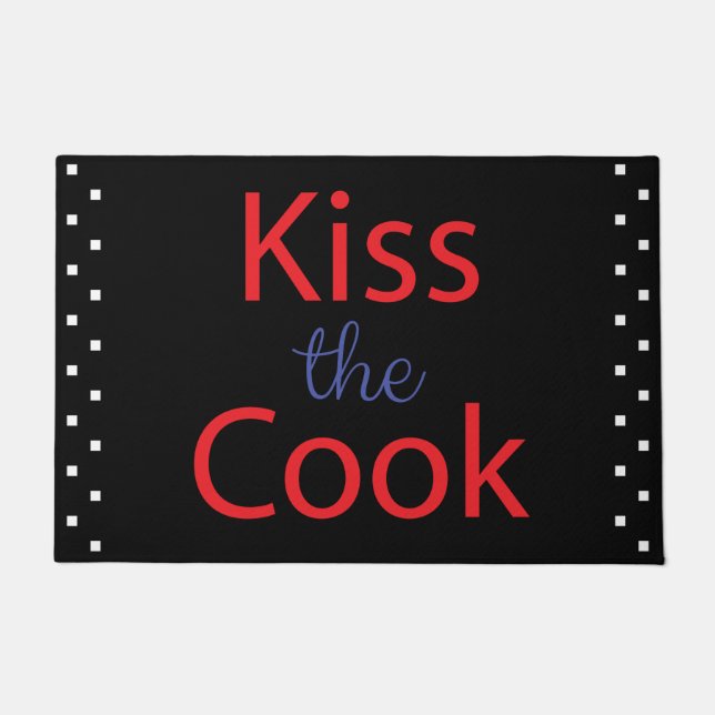 Kiss The Cook Doormat (Front)