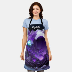 Kiss The Cook Food Chef Kitchen BBQ Baker Crystal Apron