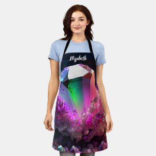 Kiss The Cook Food Chef Kitchen BBQ Baker Crystal Apron