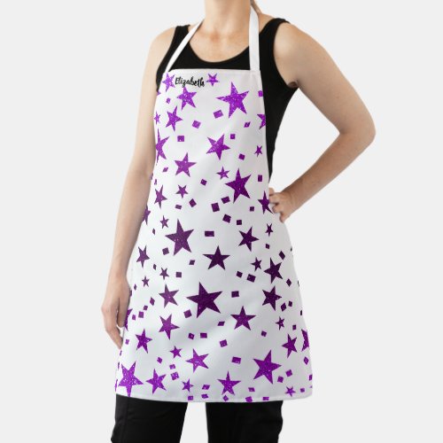 Kiss The Cook Food Chef Kitchen BBQ Baker Glitter  Apron