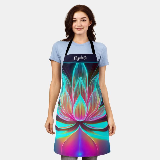Kiss The Cook Food Chef Kitchen BBQ Baker Lotus Apron (Worn)