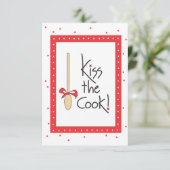 Kiss the Cook! gift card for food baskets (Standing Front)