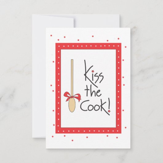 Kiss the Cook! gift card for food baskets (Back)