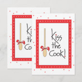 Kiss the Cook! gift card for food baskets (Front/Back)