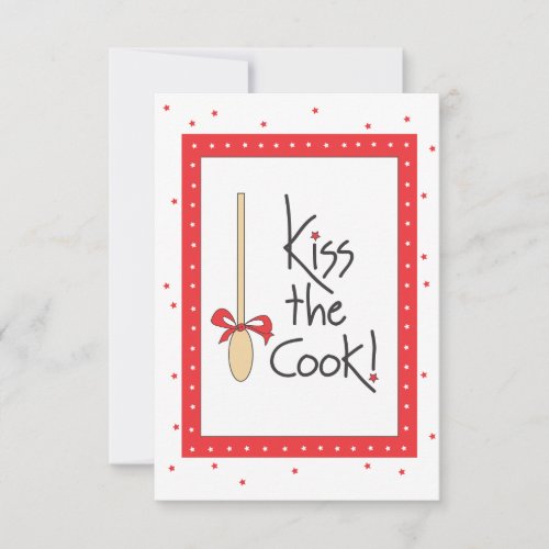 Kiss the Cook! gift card for food baskets Invite