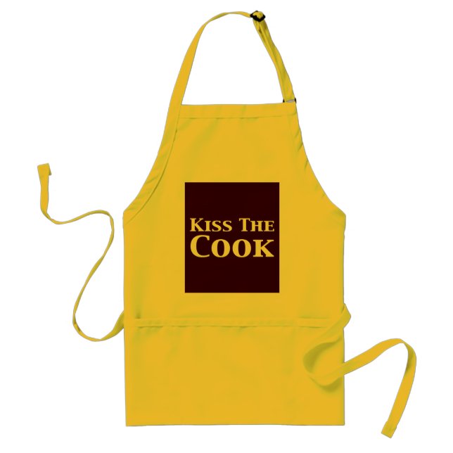 Kiss The Cook Gifts Adult Apron (Front)