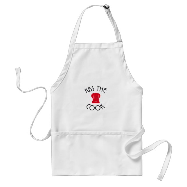 Kiss the cook hat adult apron (Front)
