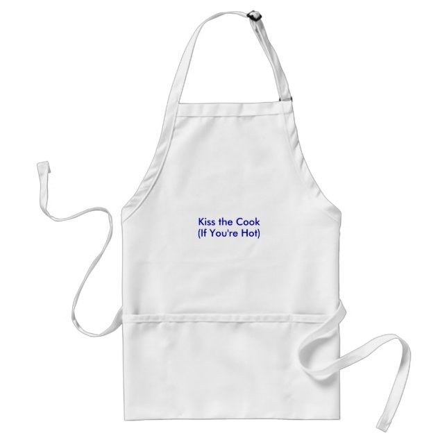 Kiss the Cook, (If You're Hot) Adult Apron (Front)