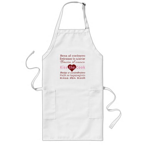 Kiss the Cook in 7 Languages Apron