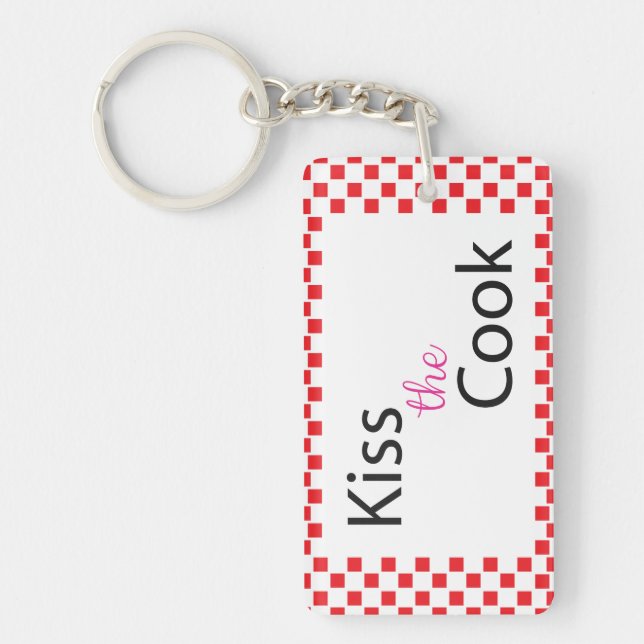 Kiss The Cook Keychain (Front)