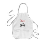 Kiss The Cook! Kids&#39; Apron at Zazzle