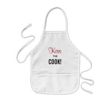 Kiss The Cook! Kids' Apron by bananasplit at Zazzle