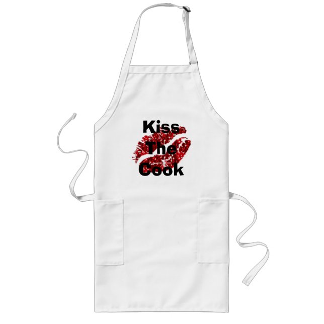Kiss The Cook Long Apron (Front)