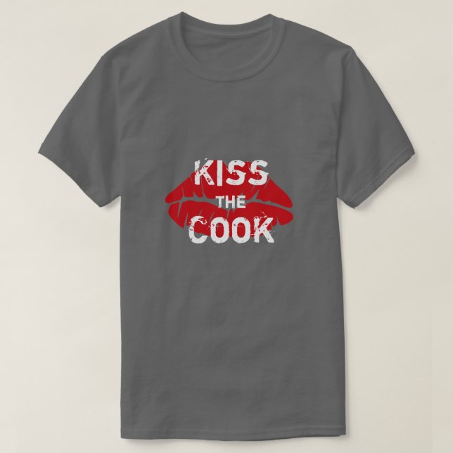 Kiss the Cook Mens  T-shirt (Design Front)