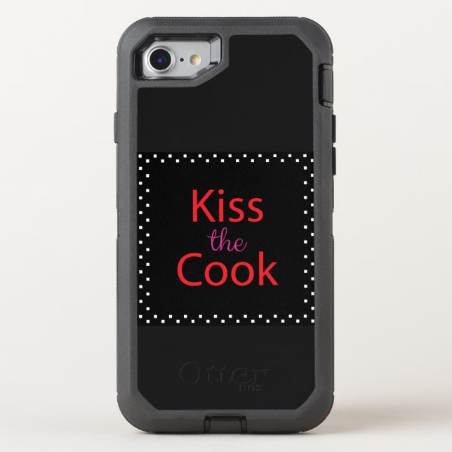 Kiss The Cook Otterbox iPhone Case (Back)