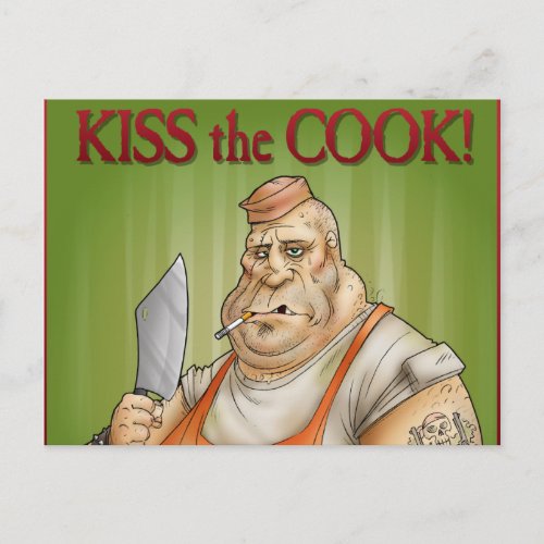 Kiss the Cook Postcard