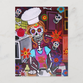 KISS THE COOK POSTCARD