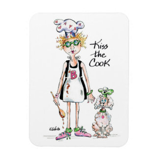 Kiss the Cook, show her your appreciation Magnet