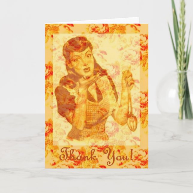 Kiss The Cook... Thank You Card (Front)