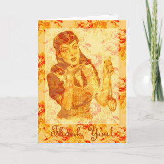 Kiss The Cook... Thank You Card