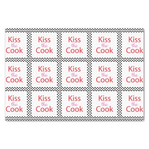 Kiss The Cook Tissue Paper