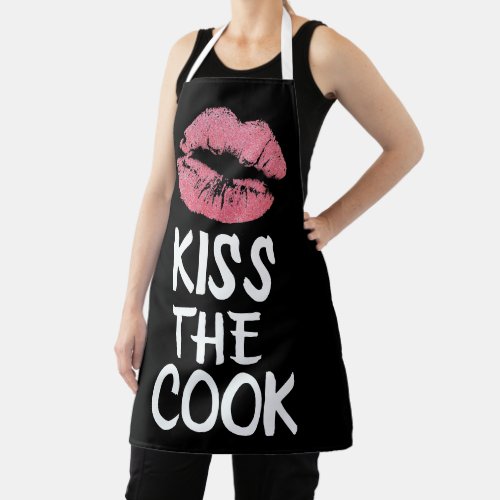 KISS THE COOK WIFE GIRLFRIEND KITCHEN APRON