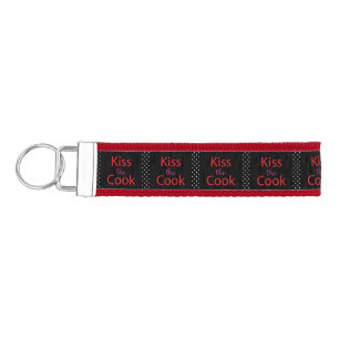 Kiss The Cook Wrist Keychain