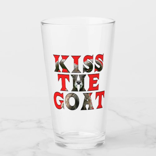 Kiss the Goat Original Logo Pint Glass