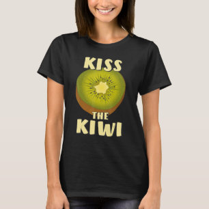 KISS THE KIWI Fruit Vitamins Vegan Kiwi T-Shirt