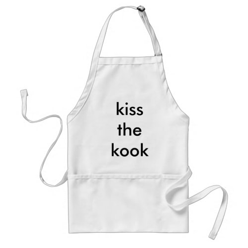 kiss the kook adult apron