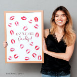 Kiss The Miss Goodbye Bachelorette Game Keepsake Poster<br><div class="desc">Embrace the joy of pre-wedding celebrations with our 'Kiss The Miss Goodbye' Bachelorette Game Keepsake Poster, a delightful addition to any bridal shower or bachelorette party. This fun and humorous activity invites guests to leave their mark with lipstick kisses, creating a cherished keepsake for the bride-to-be to cherish. How to...</div>