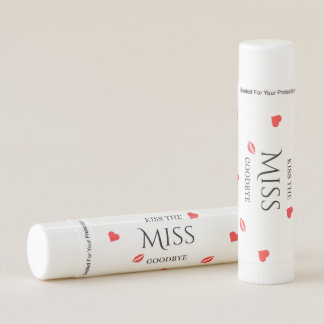 Kiss the Miss Goodbye Bachelorette Party Favors  Lip Balm