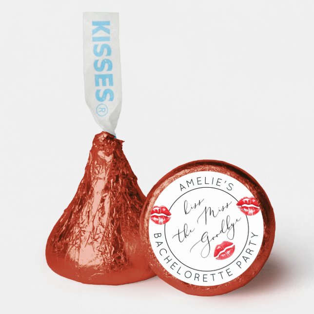 Kiss the Miss Goodbye Bachelorette party Hershey®'s Kisses® (Front)