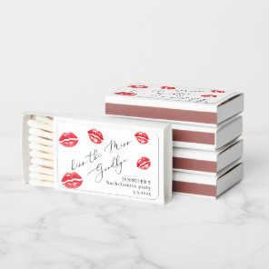 Kiss the Miss Goodbye Bachelorette party Matchboxes