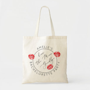 Kiss the Miss Goodbye Bachelorette party Tote Bag