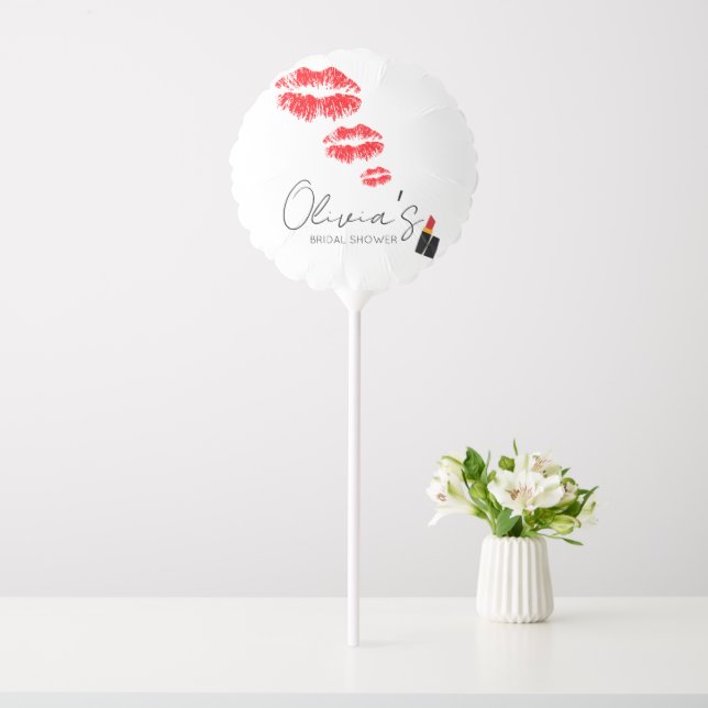 Kiss the miss goodbye bridal shower balloon (In SItu)