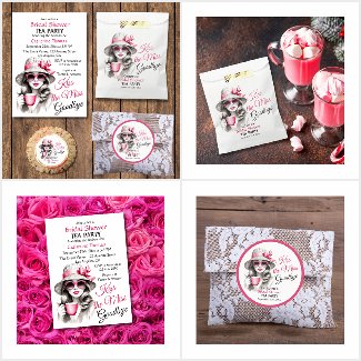 Kiss The Miss Goodbye Bridal Shower Tea Party