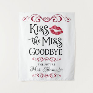 Kiss the Miss Goodbye Future Mrs Backdrop